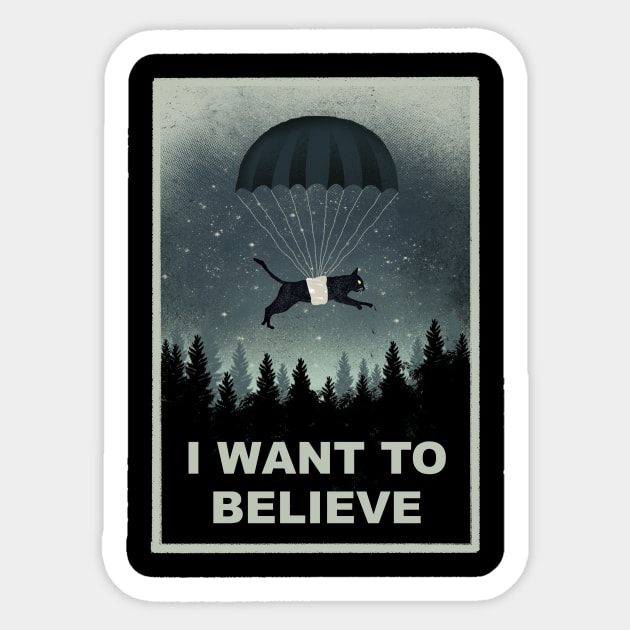 I want to Belive Sticker by DANDINGEROZZ